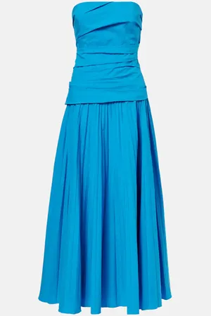 Simkhai Midikleid Arie aus einem Baumwollgemisch