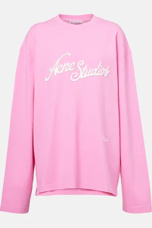 Acne Studios Besticktes Longsleeve aus Baumwoll-Jersey