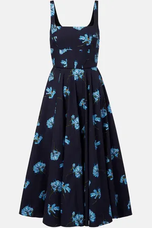 EMILIA WICKSTEAD Bedrucktes Midikleid aus Baumwolle