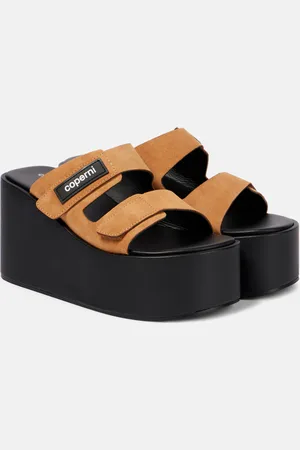 COPERNI Wedge-Sandalen aus Veloursleder