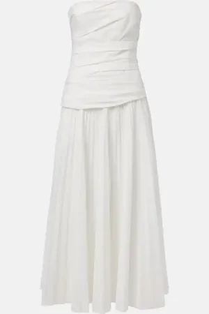 Simkhai Midikleid Arie aus einem Baumwollgemisch