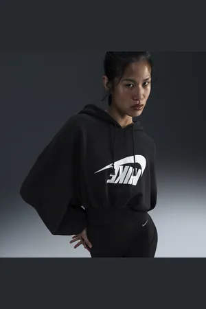 Nike Sportswear Extragroßer verkürzter Hoodie aus French-Terry (Damen)