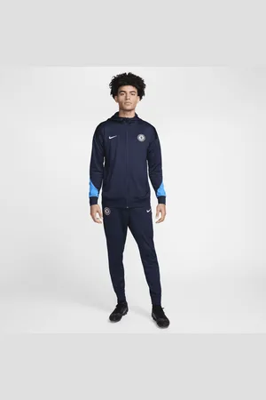 Nike FC Chelsea Strike Dri-FIT Fußball-Trainingsanzug aus Strickmaterial mit Kapuze für Herren