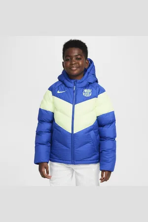 Nike FC Barcelona Third Fußballjacke mit Synthetikfüllung und Kapuze für ältere Kinder