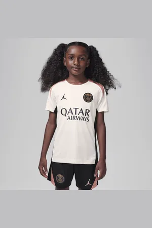 Jordan Paris Saint-Germain Strike Third Dri-FIT Kurzarm-Fußballoberteil aus Strickmaterial (ältere Kinder)