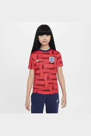 Nike England Academy Pro Dri-FIT kurzärmeliges Pre-Match-Fußballoberteil für ältere Kinder
