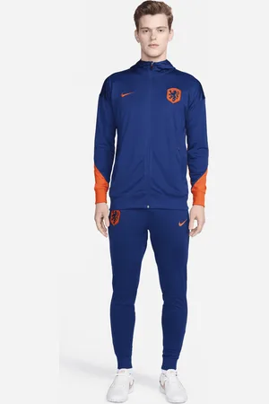 Nike Niederlande Strike Dri-FIT Fußball-Trainingsanzug aus Strickmaterial mit Kapuze für Herren