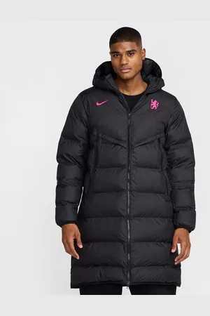 Nike FC Chelsea Strike Windrunner PrimaLoft® Storm-FIT Fußballparka mit Kapuze (Herren)