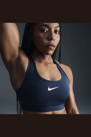 Nike Swoosh gepolsterterSport-BH mit mittlerem Halt