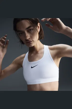 Nike Swoosh gepolsterterSport-BH mit mittlerem Halt