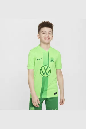Nike VfL Wolfsburg 2024/25 Stadium Home Replica Fußballtrikot mit Dri-FIT-Technologie für ältere Kinder
