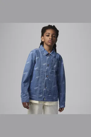 Jordan Flight Heritage Denim-Jacke für ältere Kinder