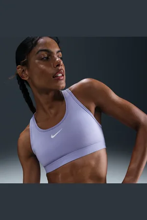 Nike Swoosh gepolsterter Sport-BH mit mittlerem Halt