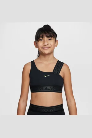 Nike Pro Swoosh Sport-BH mit asymmetrischem Design (Mädchen)