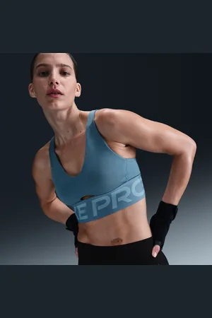 Nike Pro Indy Plunge gepolsterter Sport-BH mit mittlerem Halt