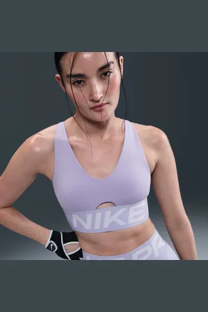 Nike Pro Indy Plunge gepolsterter Sport-BH mit mittlerem Halt