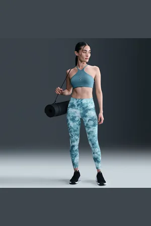 Nike Zenvy 7/8-Leggings mit sanftem Halt, hohem Taillenbund und Print (Damen)