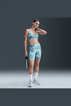 Nike Zenvy Bike Shorts mit Print und sanftem Halt sowie hohem Bund (Damen, ca. 20,5 cm)