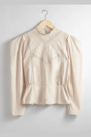 & OTHER STORIES Bestickte Bluse Mit Puffärmeln - , 32