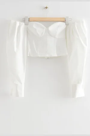 & OTHER STORIES Kurzes Bustier Mit Schulterausschnitt - , 32