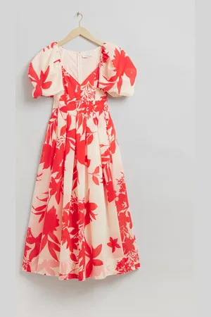 & OTHER STORIES Voluminöses Maxikleid Mit Falten - , 32
