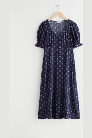 & OTHER STORIES Bedrucktes Midikleid Mit Knöpfen - , 32