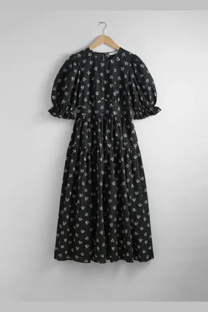 & OTHER STORIES Midikleid Mit Puffärmeln - , 32