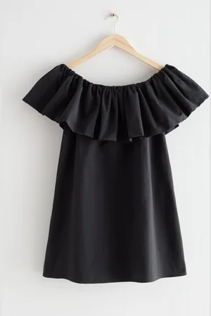 & OTHER STORIES Schulterfreies Minikleid Mit Rüschen - , 32