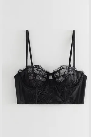 & OTHER STORIES Besticktes Bügel-Bustier Mit Gekräuselter Spitze - , 75A