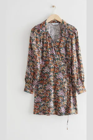 & OTHER STORIES Bedrucktes Mini-Wickelkleid - , 32