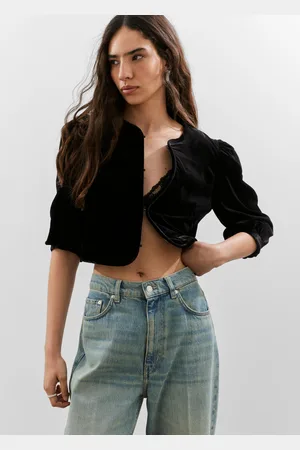 & OTHER STORIES Verkürzte Samtbluse - , 32