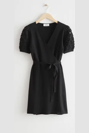 & OTHER STORIES Mini-Wickelkleid Mit Häkelmuster - , XS