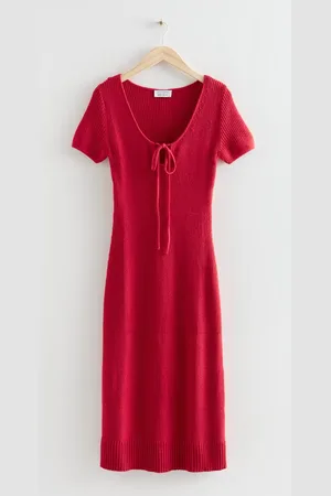 & OTHER STORIES Midi-Strickkleid Mit U-Ausschnitt - , XS