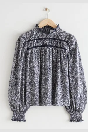 & OTHER STORIES Voluminöse Rüschenbluse Mit Print - , 32