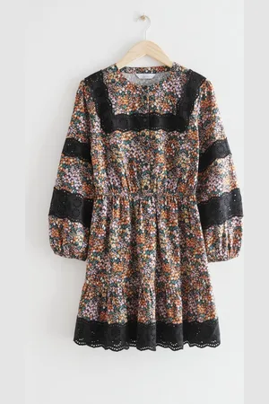 & OTHER STORIES Bedrucktes Und Besticktes Minikleid - , 32
