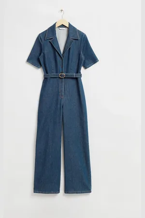 & OTHER STORIES Körpernaher Jumpsuit Mit Kragen Im 70er-Jahre-Stil - , 32