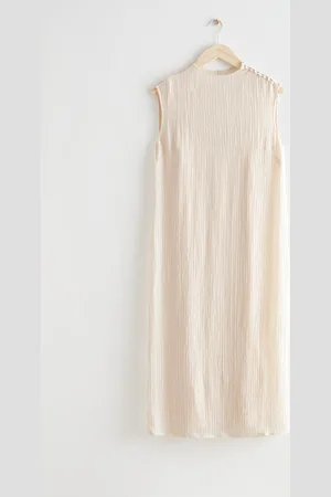 & OTHER STORIES Crinkle-Midikleid Mit Stehkragen - , 32