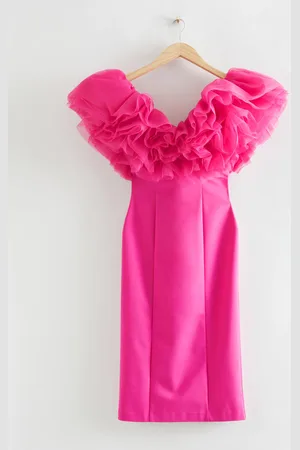 & OTHER STORIES Kleid Mit Vielen Rüschenlagen Und V-Ausschnitt - , 32