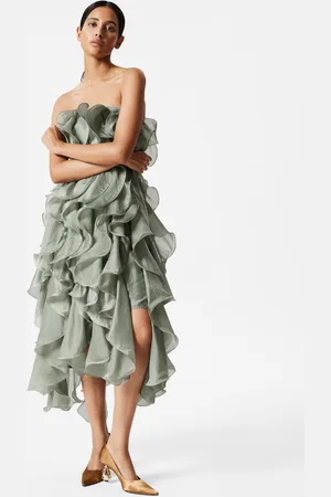 & OTHER STORIES Midikleid Aus Chiffon Mit Rüschen - , 32