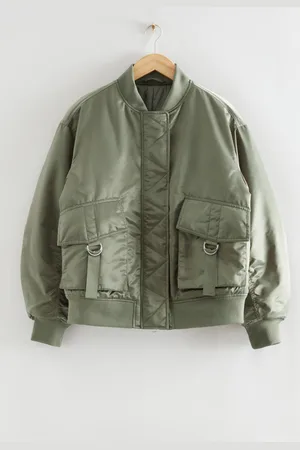 & OTHER STORIES Oversized-Bomberjacke Aus Satin - , XS