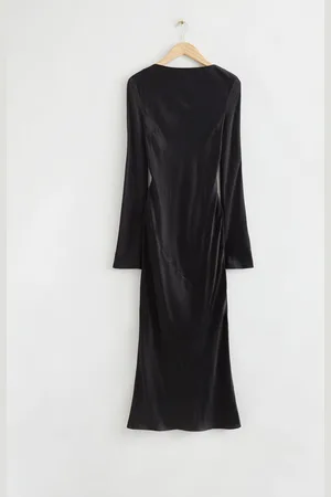 & OTHER STORIES Midikleid Aus Satin - , 32