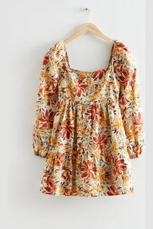 & OTHER STORIES Bedrucktes Mini-Leinenkleid - , 32