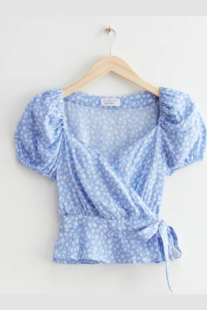 & OTHER STORIES Wickelbluse Mit Puffärmeln - , 32
