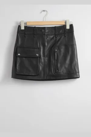 & OTHER STORIES Leder-Minirock Im Utility-Stil - , 32