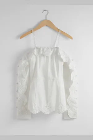 & OTHER STORIES Schulterfreie Bluse Mit Wellenkante - , 32