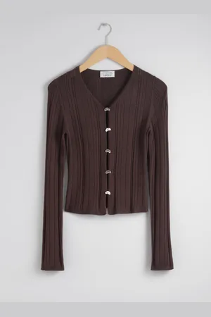 & OTHER STORIES Rippstrick-Cardigan Mit Knopfleiste - , XS