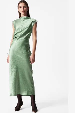 & OTHER STORIES Schräg Geschnittenes Midikleid Aus Satin - , 32