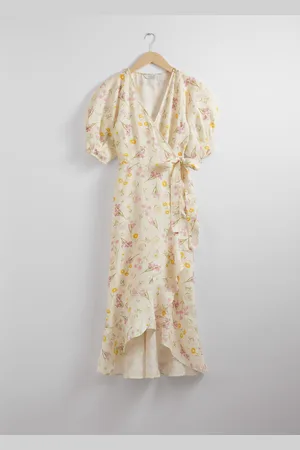 & OTHER STORIES Midi-Wickelkleid Aus Leinen - , 32