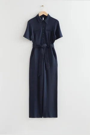 & OTHER STORIES Kurzärmliger Jumpsuit Mit Gürtel - , XS