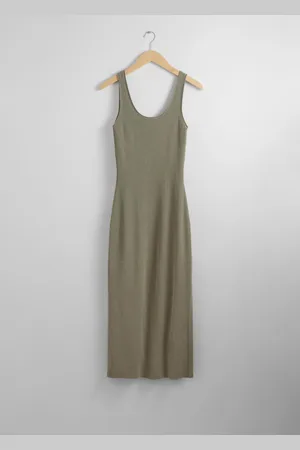 & OTHER STORIES Geripptes Tank-Midikleid - , XS